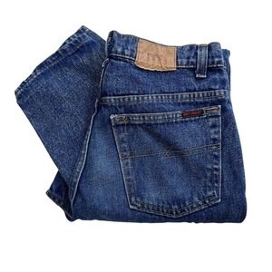 Vintage Brittania Dark Denim Straight Leg Jeans, 1990s Vintage Jeans I7